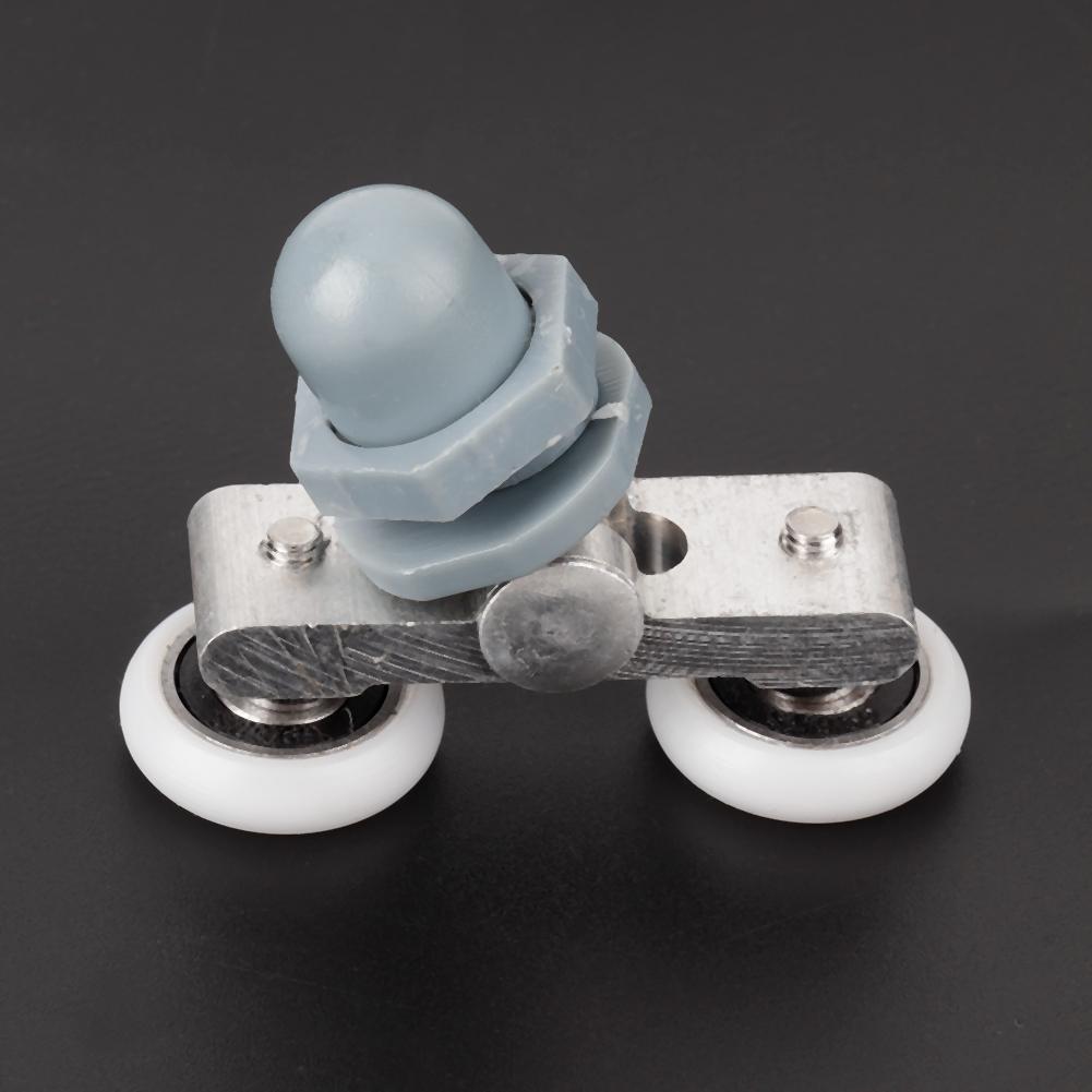 4pcs Durable Double Sliding Roller Track Door Wheel Bathroom Glass Door