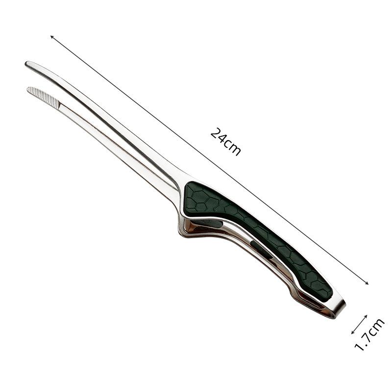 1pcs Stainless Steel Barbecue Clip Anti Scalding Anti Slip Bright Light Self- Restaurant Steak Clip