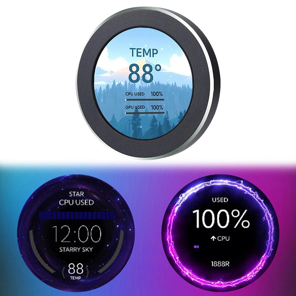2.1/2.8 Inch IPS Secondary Screen 480x480 USB Water-Cooled Round LCD CPU GPU Monitoring MINI PC Gamer Display
