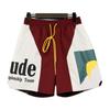 Mens Hip Hop Drawstring Shorts With Reflective 3M Letter Print Loose Fit Streetwear Cargo Jogger Pants