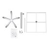 360° Rotating Spray Painting Turntable Stand  for DIY Art Crafts, Stainless Steel Adjustable Height 50-90cm, 25kg Load Capacity