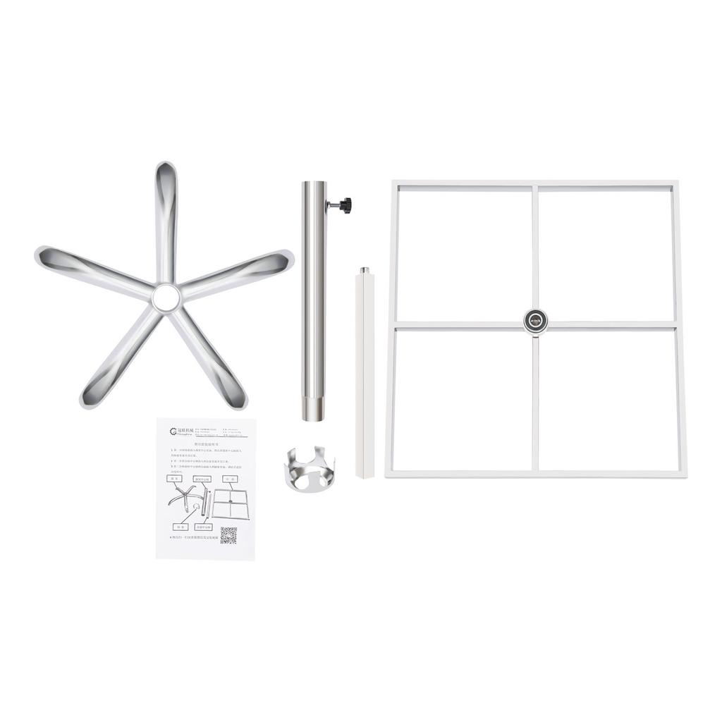 360° Rotating Spray Painting Turntable Stand  for DIY Art Crafts, Stainless Steel Adjustable Height 50-90cm, 25kg Load Capacity