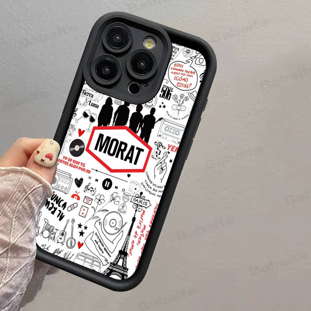Morat Music For IPhone 17 Pro Max 16 15 14 13 12 11 Plus Black Soft Phone Cover