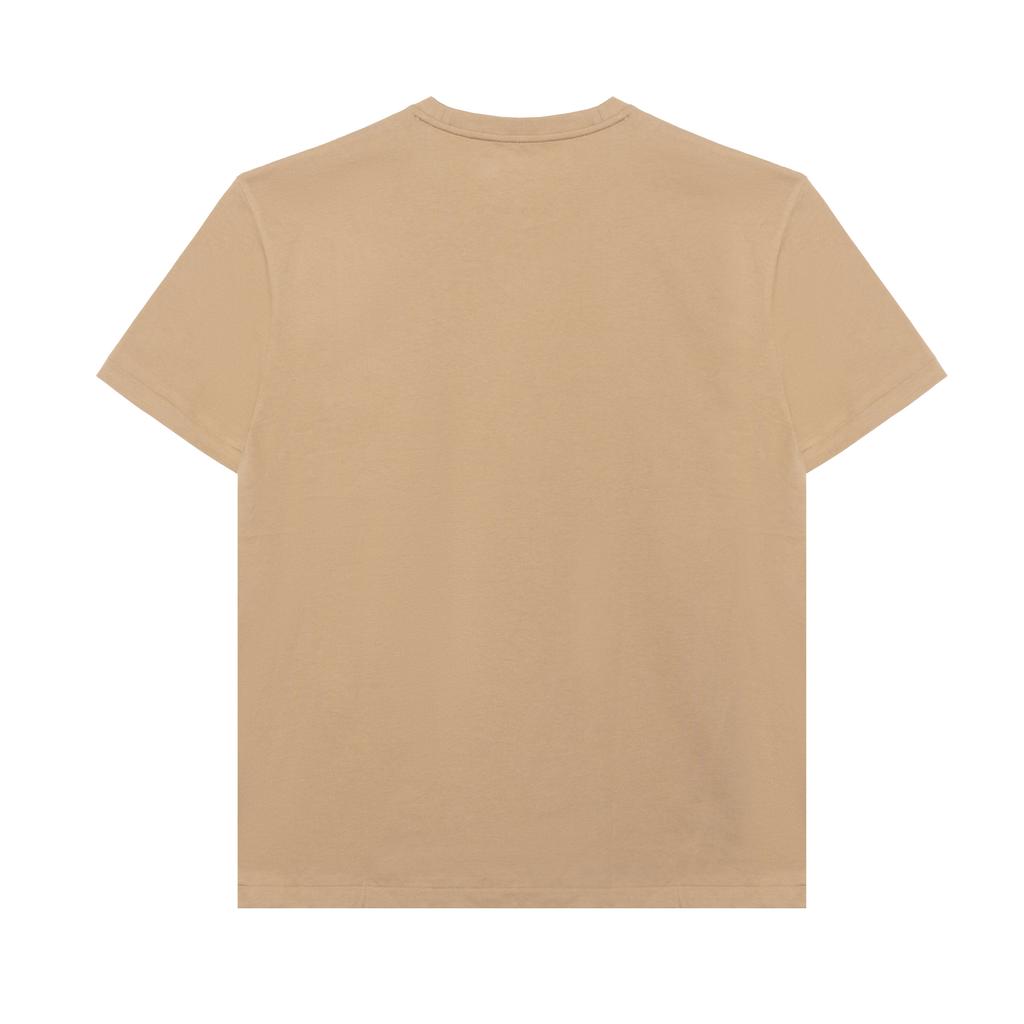 Polo Ralph Lauren FW23 Solid Color Small Pony Embroidered Crew Neck Short Sleeve T-Shirt Men T-Shirt Khaki 710671426-241