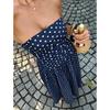 2026 Summer Off Shoulder Polka Dot Dress New Sexy Elegant Strapless Waist-cinching Slim Fit A-line Party Evening Dress Sweet Pleat Fashion Clothing
