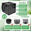 AB34-4PCS Mesh Aquaticpond Plant Baskets, Large Pond Planting Bag Reusable Aquaticsplanter Pot Water Lily Growing Container