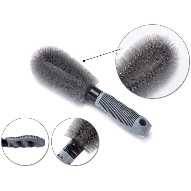 Car Wheel Rim Brush Tools Tire Cleaning Brushes short handle Rim Scrubber Car Detailing Wash Tire Brush Auto Washing Accessories