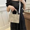 Fashionable Women's Small Shoulder Bag 2024 Korean Style Pu Leather Crossbody