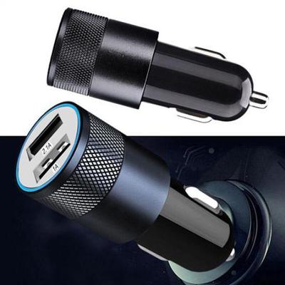 Universal 12-24V Dual USB 2 Port 3.1A LED Light Car Charger for Samsung iPhone AVE