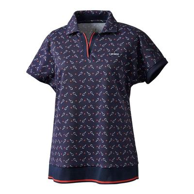 Pólo de Manga Curta Prince Game Azul Marinho Tamanho Japonês Pequeno ao Tamanho Japonês Camisa Feminina, Camisa, (127), (equivalente Pequeno)