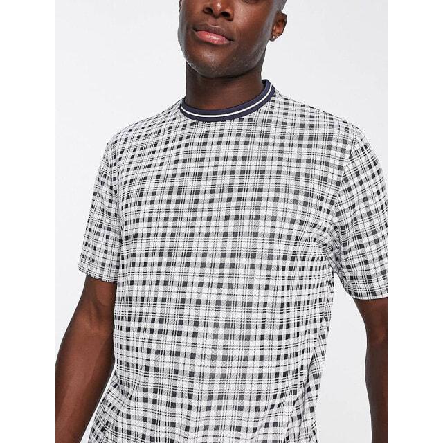 

Белая футболка в клетку adidas Golf Adicross The Open