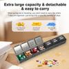 Large Portable Travel Monthly Pill Organizer 4 Weeks A Month 28 Days Pill Box Case for Vitamins Supplements Fish Oil Medication