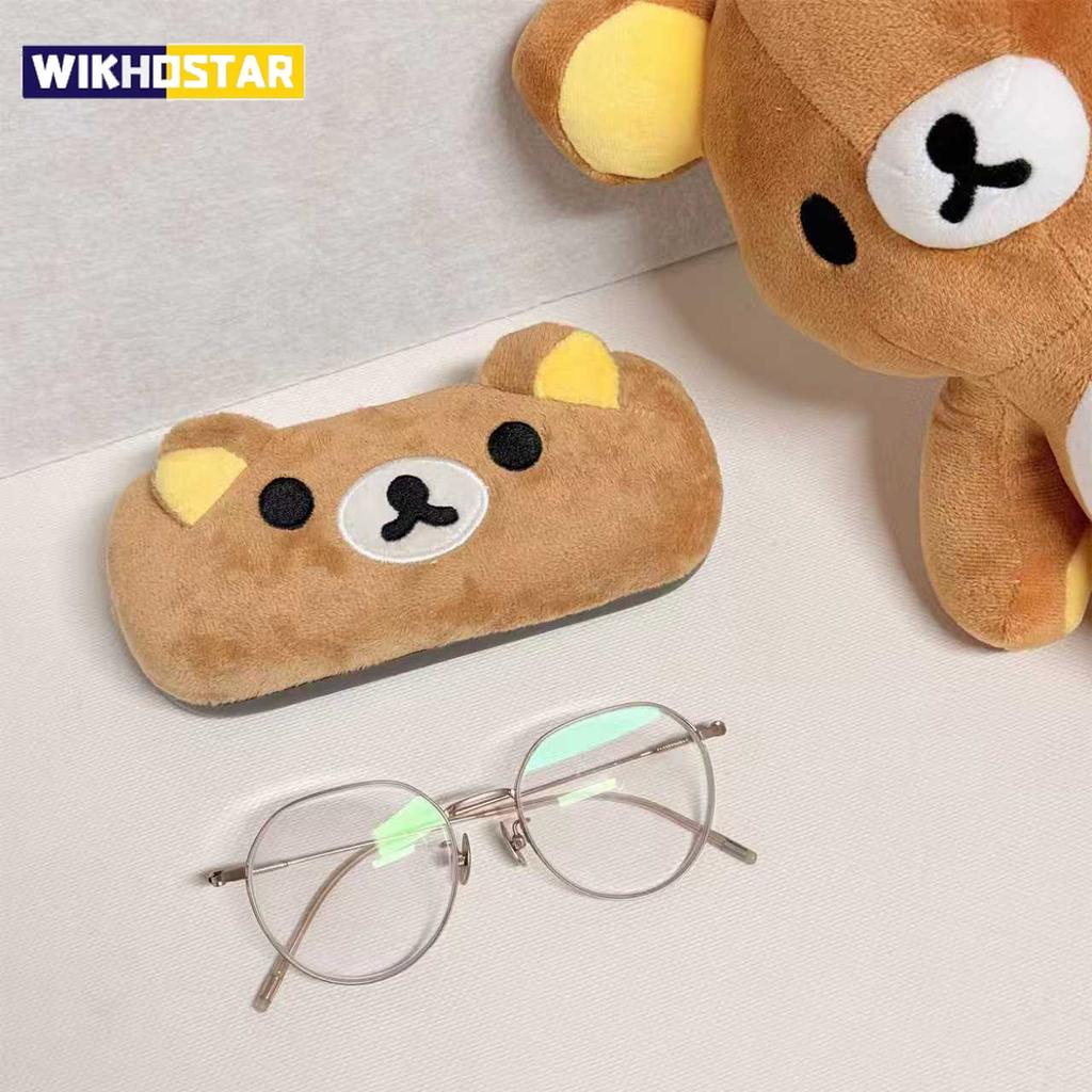 Bear Plush Glasses Case Cartoon Anime Sunglasses Case Organizer Cute Kawaii Glasses Box Spectacle Eyeglass Cases