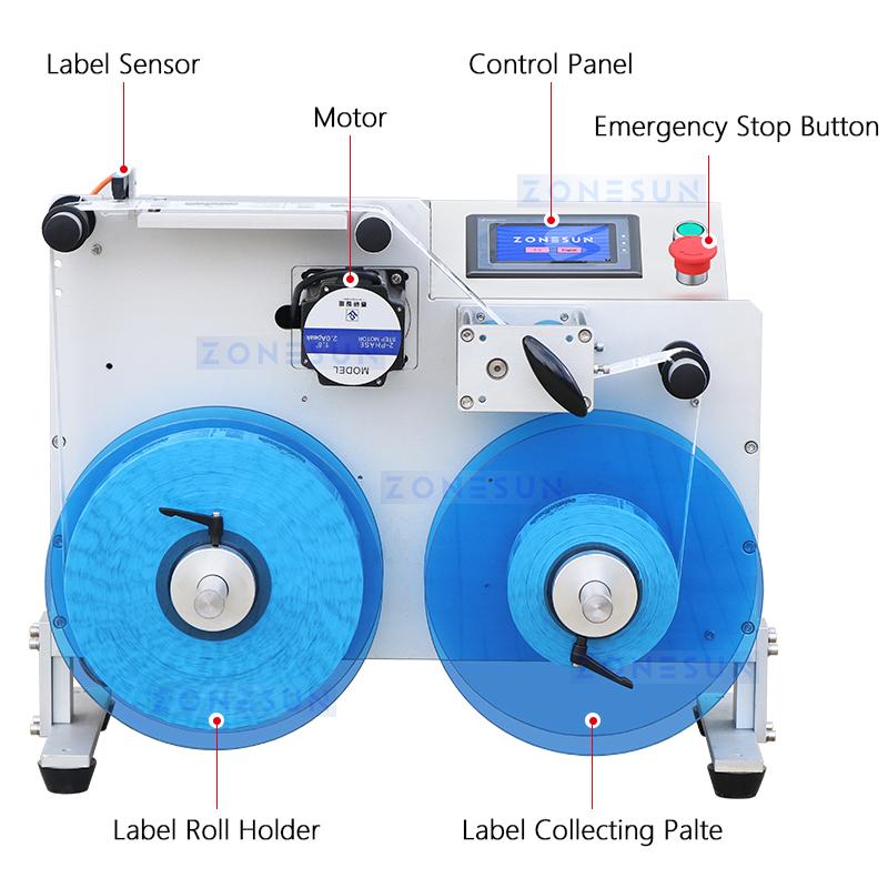 ZONESUN ZS-RW2 Automatic Rolling Label Rewinding Machine