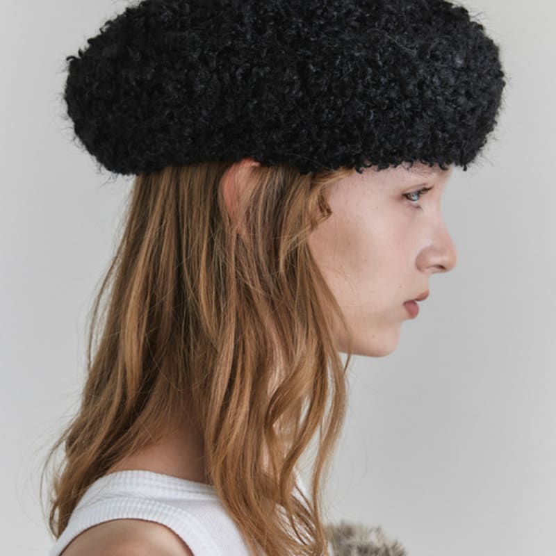 Poesiedame INES BERET IN BLACK TERRY