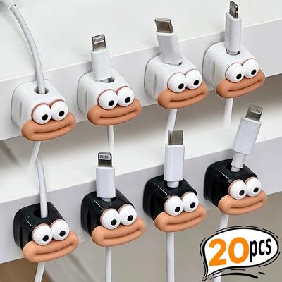 Magnetische Kabelclips, verstellbarer Kabelhalter für Ladekabel, Kabelmanager-Organizer unter dem Schreibtisch für das Kabelmanagement im Homeoffice