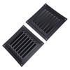 2PCS Attic Vent with Protective Mesh Aluminum Wall Vent Square Louver Ventilation Grille for Exterior Door Garage