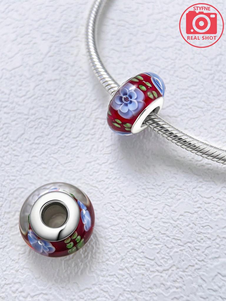 Copper Beautiful Wonderful Plated Genuine Charm Four-Leaf Clover Flower Bead Fits Bracelets WomenS Jewellery Gifts