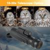 FOCUHUNTER 10-30X50mm High-Magnification Monocular Telescope with Porro Prism, FMC Lens, One-Handed Operation, Portable, Nitrogen-Resistant,