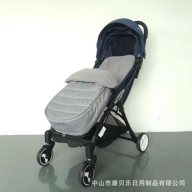 Baby Stroller Sleeping Bag With Foot Cover Warm Fleece Infant Sleep Sack Anti-Kick Thickened Toddlers