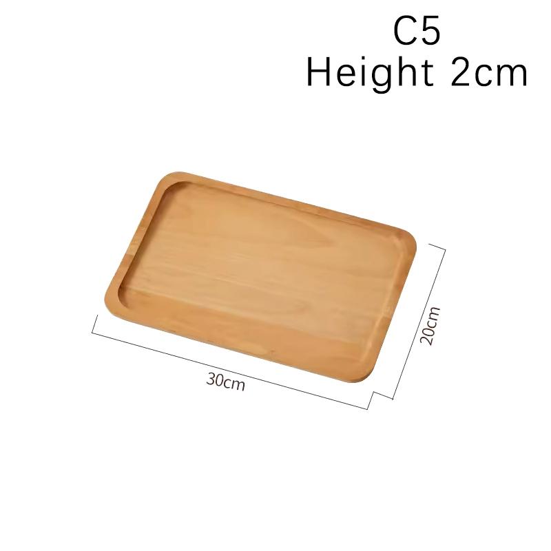 High Quality Wooden Serving Tray Walnut Coffee Tray Saucer Tea Dessert Sushi Fruit Plate Storage Pallet Kitchen Accessories