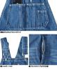 One Colors Plus Size Denim Relaxed Size Hickory Men's Overalls, Fit, 4L,