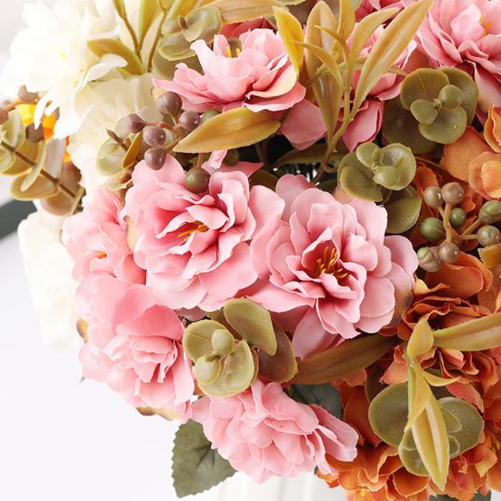 1 Bunch Artificial Flower Vivid Appearance Simulation Cherry Blossoms Wedding Arrangement Decor