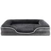Supportive Orthopedic Dog Bed Memory Foam Waterproof Non-Slip Removable Washable Cover Medium Dogs Comfortable Pet Sofa