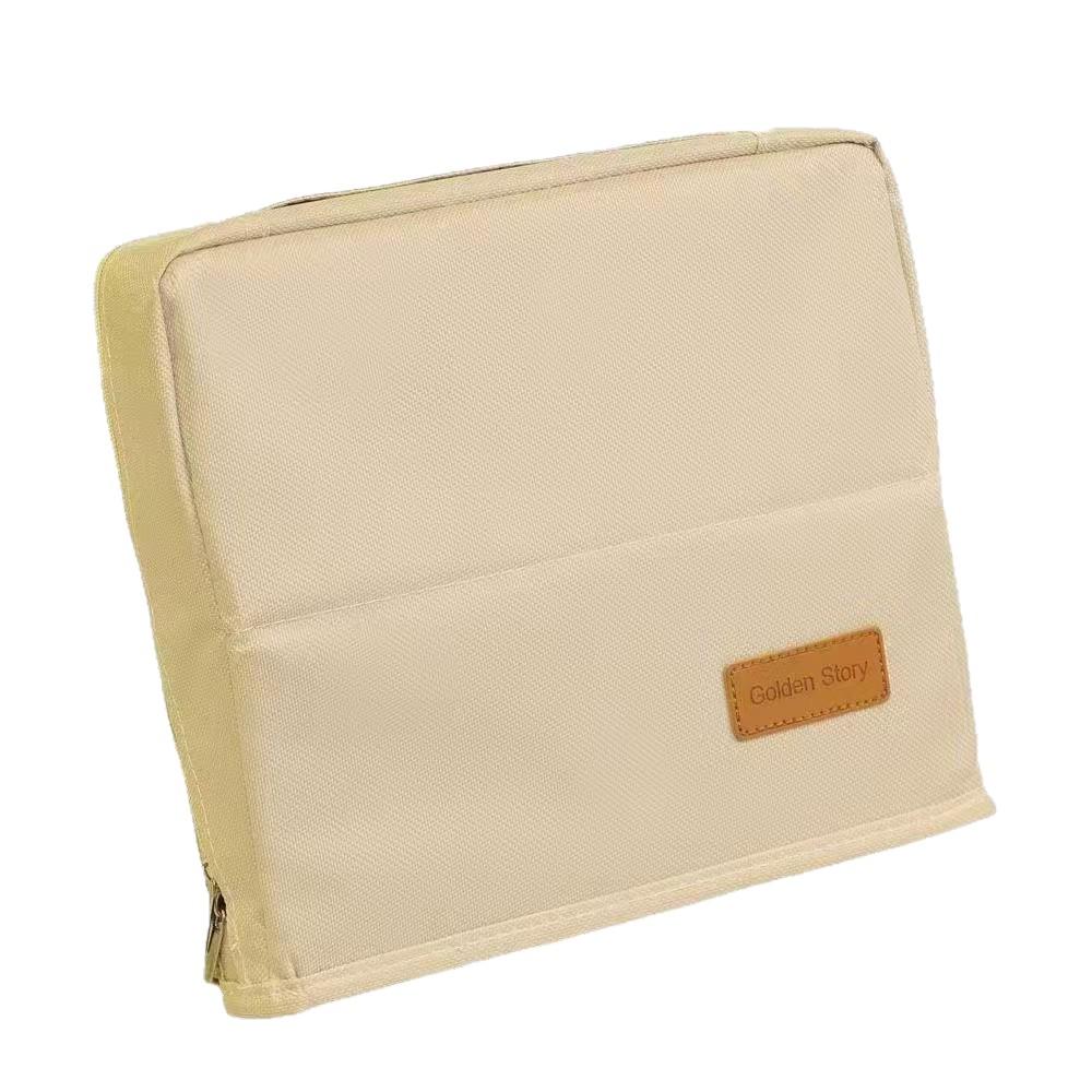 

Large Capacity Multi-Layer Solid Color Makeup Bag & Pencil Case 22*22*6