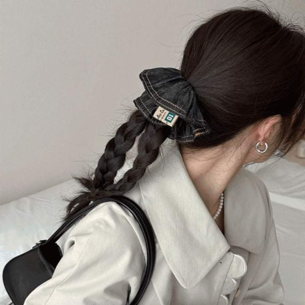 

Женский (Ячменная Звезда) Лучший Деним Простая Резинка для Волос Роскошные Волосы