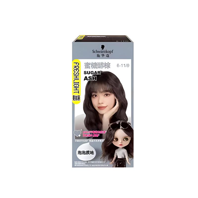 Schwarzkopf Feisili Bubble Hair Color Cream 2.0 *2 6-11/9 honey brown коричневый