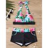 2026 High Waist Bikinis Women Sports Swimwear Print Bathing Suit Female Padded Beach Wear Bathers Swimming Swimsuit Summer