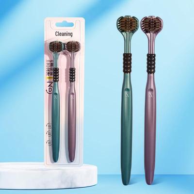Three-Sided Soft Bristle Adult Toothbrush with Wide Head and Gum Protection