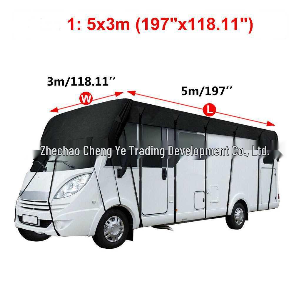 210D Windproof Waterproof Sun Shade RV Roof & Awning Protective Cover Default Option