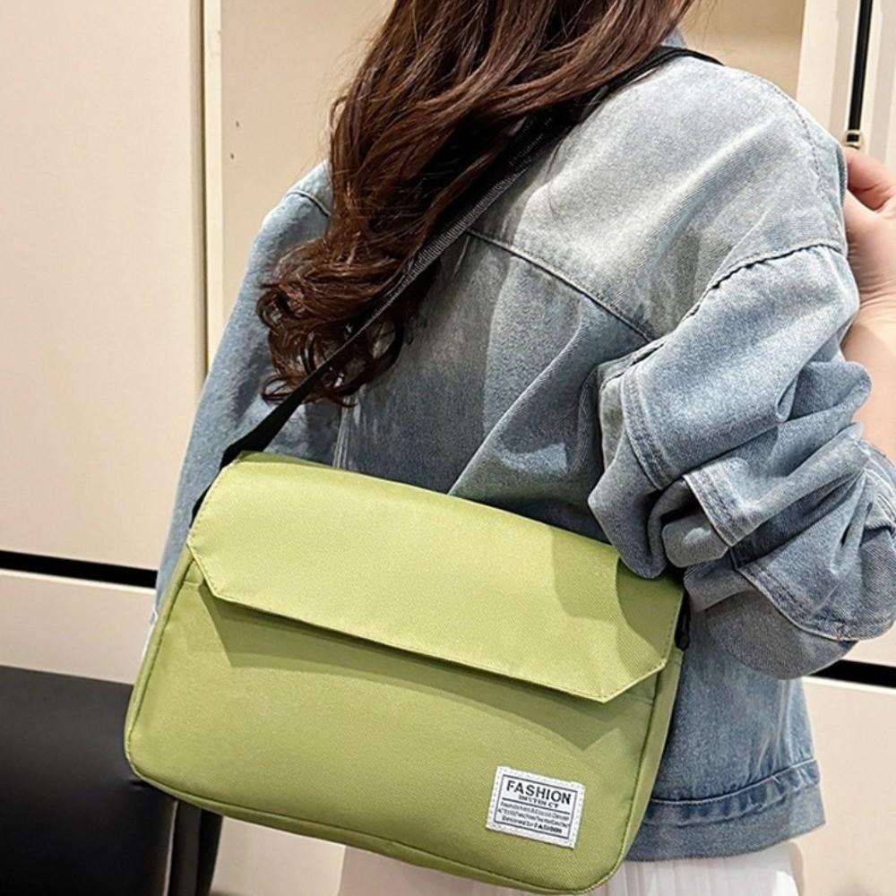Adjustable Strap Men's Messenger Bag Large Capacity Crossbody Bag Nylon Shoulder Bag  Business