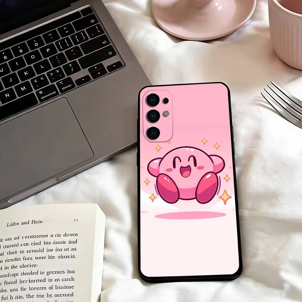 Cartoons Pink k-Kirbys-KK  Phone Case For Samsung S25,S24,S21,S22,S23,S30,Ultra,S20,Plus,Fe,Lite,Note,10,Black Cover