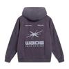 Li-Ning Wade Series Washed Purple Men's Hoodie Sweatshirt AWDV731-4
