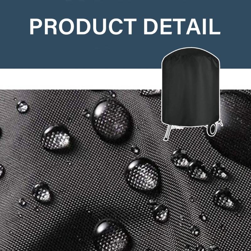 Sun Protecting Outdoor Grills Cover With Elastics Closures And Compacts Storage For Charcoals Barbecues