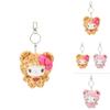 Adorable Japanese Style Leopard Print Bear Plush Toy Cute Bag Charm Gift