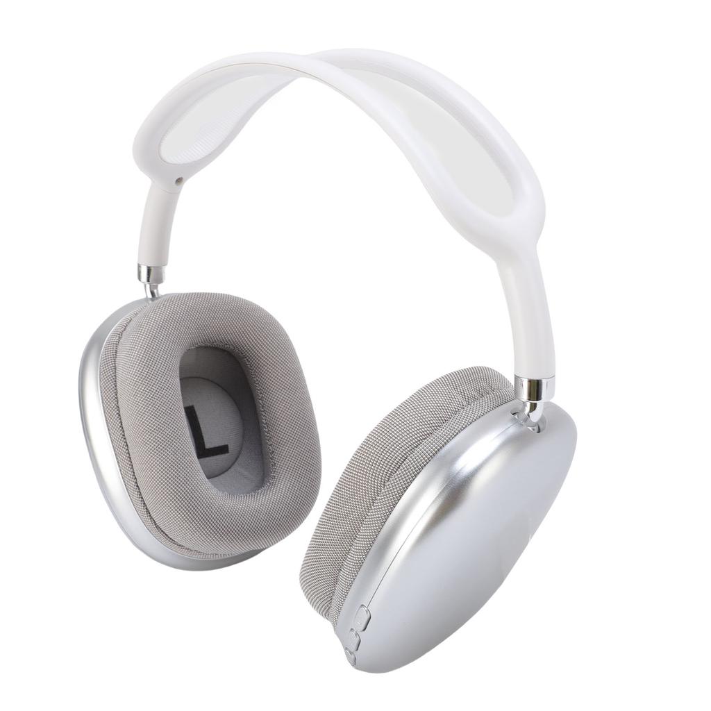 Bluetooth Over Ear Headphone Adjustable Foldable Headset with Microphone Wireless Wired Bluetooth V5.4 Headphone White