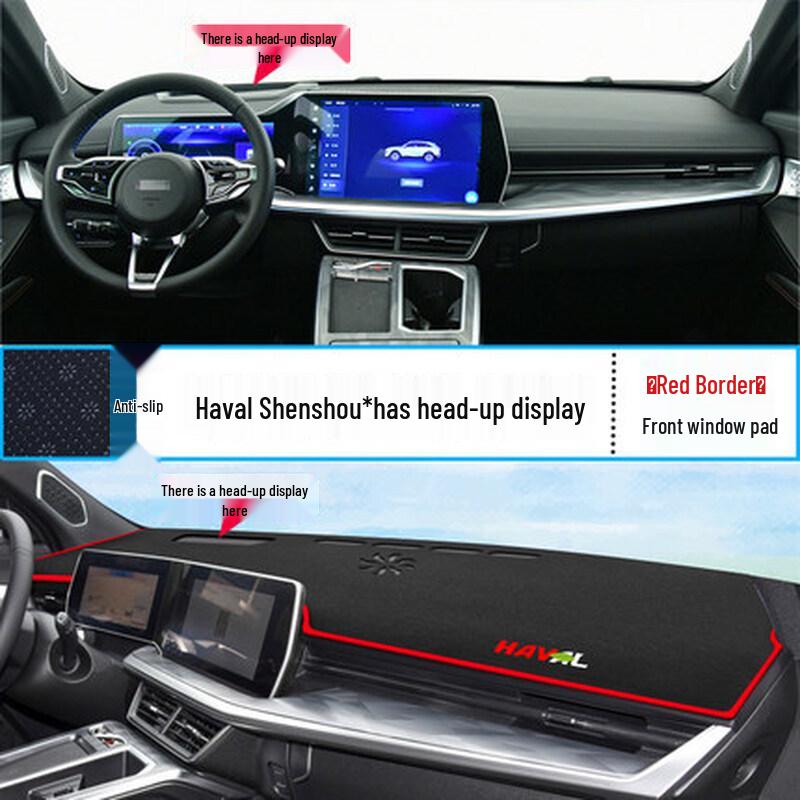 Haval Shenshou Dashboard Anti-glare Sunshade Pad (22-25) - Heat Insulating Console Cover