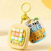 4 in 1 Electronic Tic Tac Toe Game Keychain Portable Interactive Puzzle Toy Suitable for Kids Adults All Ages