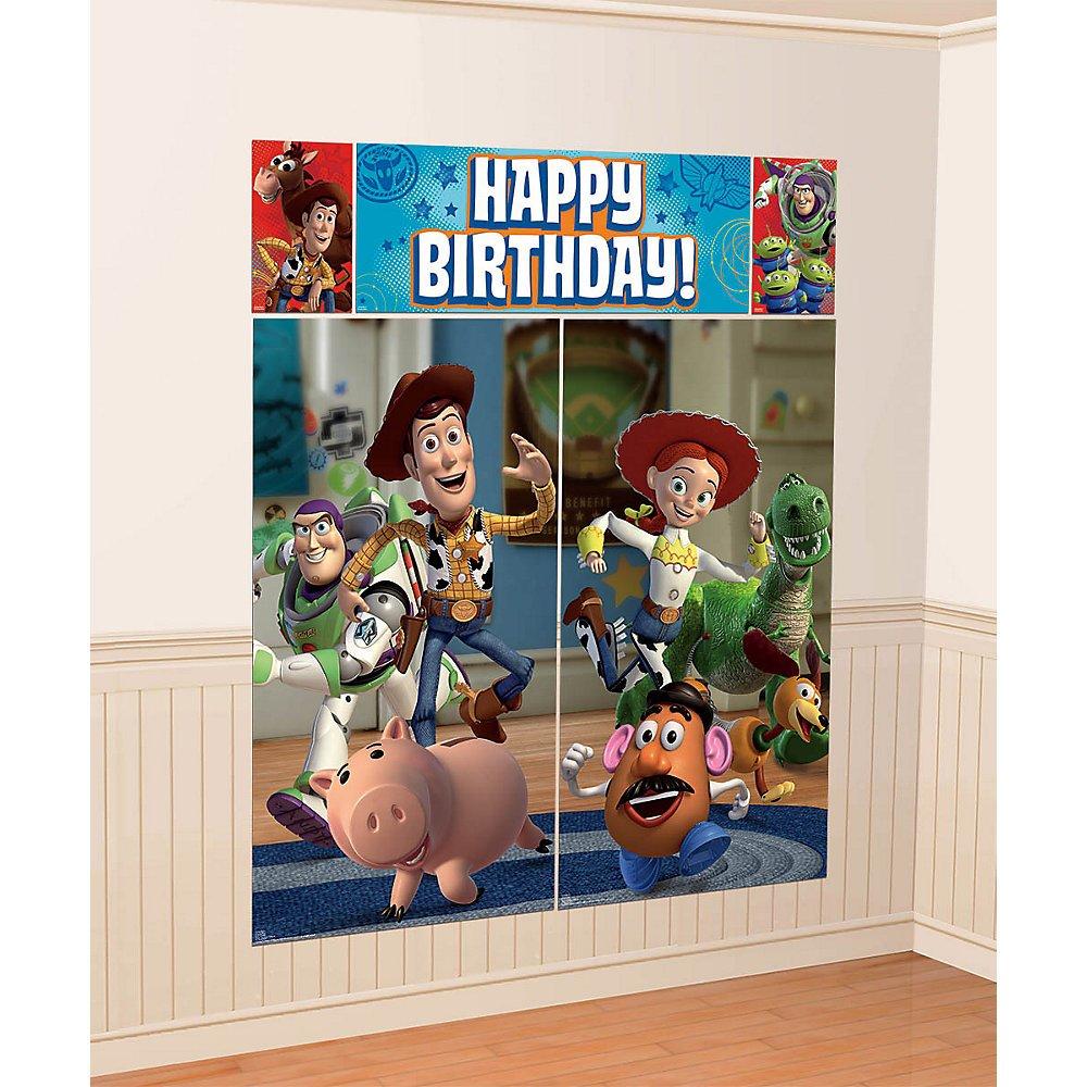 Amscan Décoration Murale d'Anniversaire Scène Toy Story Disney Affiche