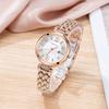 Fashion Women'S Watch Fritillary Hexagonal Bracelet Metal Strap Calendar Quartz Waterproof Watch