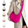 Trendige und schicke Ein-Schulter-Tasche mit Plissee-Muster Umhängetaschen für Damen Khaki