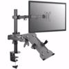 Table Screen Equipment Support 13 Inches - 32 Inches Double Arm 2 Monitors or 1 Monitor + 1 Laptop (laptop Bracket Incl) Vesa Standard