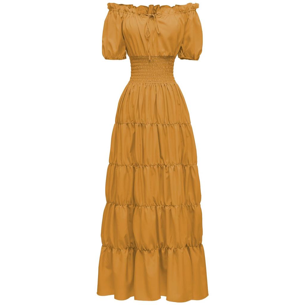 Medieval Renaissance Ladies' Long Costume Dress for Halloween Role Play