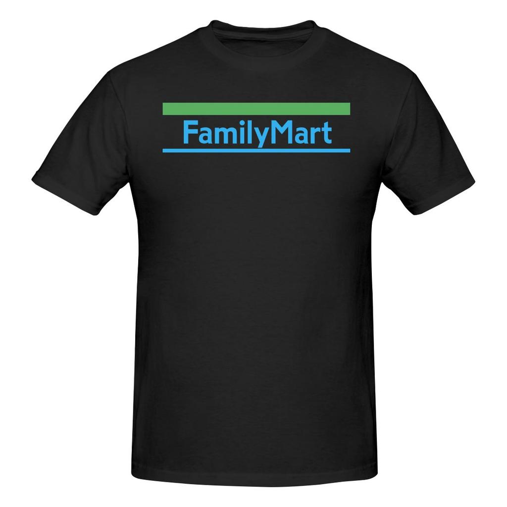 Family Mart Logo Japan Konbini Couple Style Tshirt Hong Kong Retro Threediunisexsional Printing Cotton Tee