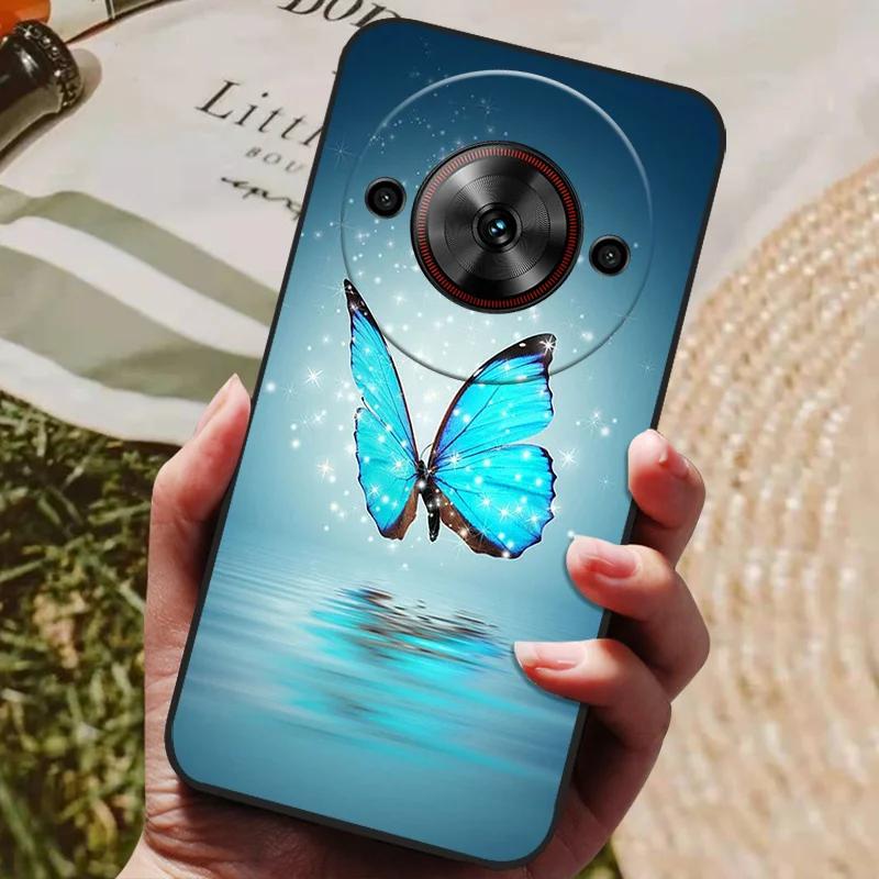 Per ZTE Blade A75 5G Custodia Cool Stampata Silicone TPU Morbida Cover per ZTE Blade A75 5G Custodie Nere Protettive Guscio Telefono A 75 5G