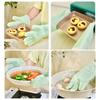 Five-finger Silicone Cotton Gloves Wrapped with Wide Silicone Insulation Gloves Baking Oven Microwave Gloves